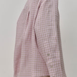 Great Linen Shirt in Lilac Gingham
