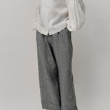 Friday Linen Pants in Heather Grey