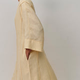 Siesta Linen Dress in Butter