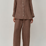 Friday Linen Pants in Walnut
