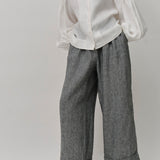 Friday Linen Pants in Heather Grey