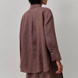 Friday Linen Shirt in Plum