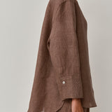 Friday Linen Shirt in Walnut