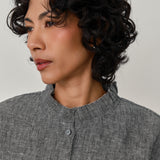 Lady Linen Shirt in Heather Grey