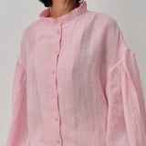 Lady Linen Shirt in Cherry Blossom