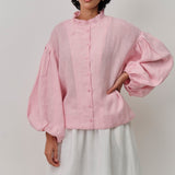 Lady Linen Shirt in Cherry Blossom