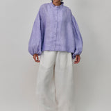 Lady Linen Shirt in Periwinkle