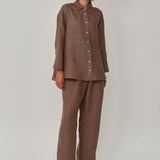 Friday Linen Pants in Walnut