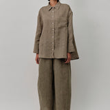 Friday Linen Shirt in Moss