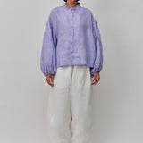 Lady Linen Shirt in Periwinkle