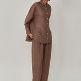 Friday Linen Shirt in Walnut