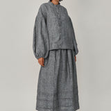 Lady Linen Shirt in Heather Grey