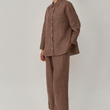 Friday Linen Shirt in Walnut