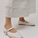 Great Mary Janes in Pearl