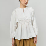 Big Day Poplin Blouse in White