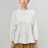 Big Day Poplin Blouse in White