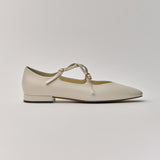 Great Criss-Cross Mary Janes in Buttercream