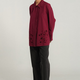 The Artist Poplin Shirt in Claret