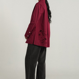 The Artist Poplin Shirt in Claret