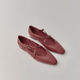 Great Criss-Cross Mary Janes in Berry Pink