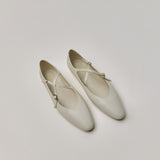 Great Criss-Cross Mary Janes in Buttercream