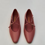 Great Criss-Cross Mary Janes in Berry Pink