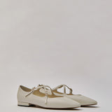 Great Criss-Cross Mary Janes in Buttercream