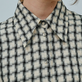 Off Duty Printed Shirt in Cream