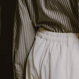 Sculptor Barrel Trousers in White