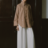 Off Duty Printed Shirt in Caramel