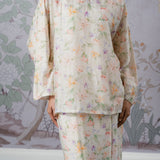 Traditionalist Kedah Set in Cream Floral