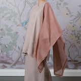 Eternal Linen Kurung Set in Dusty Pink