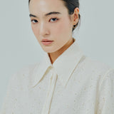 Galleria Broderie Shirt in Cream