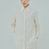 Galleria Broderie Shirt in Cream