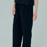 Friday Broderie Trousers in Black
