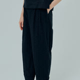 Friday Broderie Trousers in Black