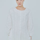 Curator Broderie Waistcoat in White