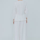 Curator Broderie Waistcoat in White