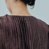 Athena Ramie Blouse in Chocolate