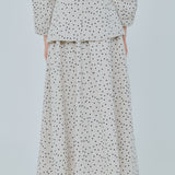 Curator Linen Waistcoat in Polka Dot