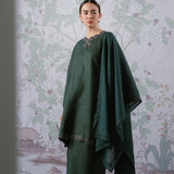 Eternal Ramie Selendang in Emerald Green