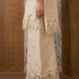 Châtelaine Linen Kurung Set in Earl Grey