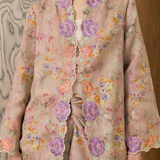 Ophelia Ramie Kebaya Set in Amethyst