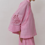 Narumi Linen Tunic in Flamingo