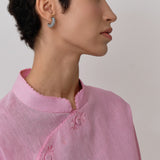 Narumi Linen Tunic in Flamingo