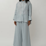 Vita Linen Shirt in Powder Blue