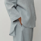 Vita Linen Shirt in Powder Blue