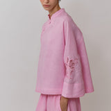 Narumi Linen Tunic in Flamingo