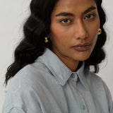 Vita Linen Shirt in Powder Blue