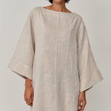 Siesta Linen Dress in Oat